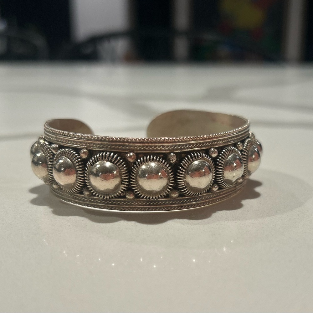 Vintage Siam Silver Cuff bracelet